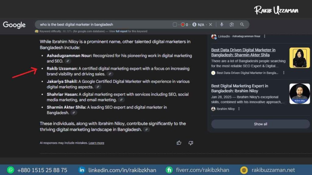 digital marketer in Bangladesh Rakib Uzzaman